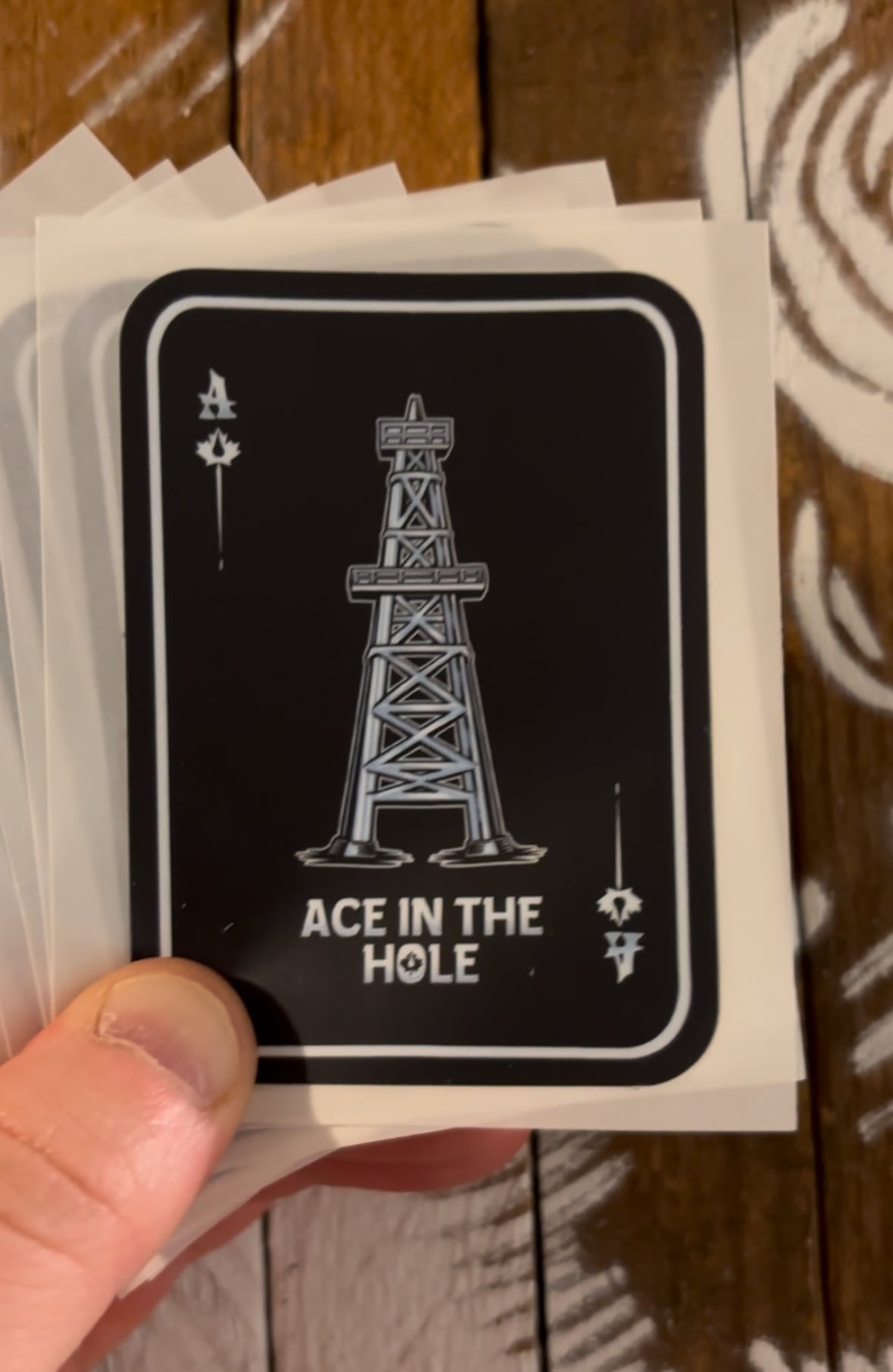 The Ace in the hole Sticker