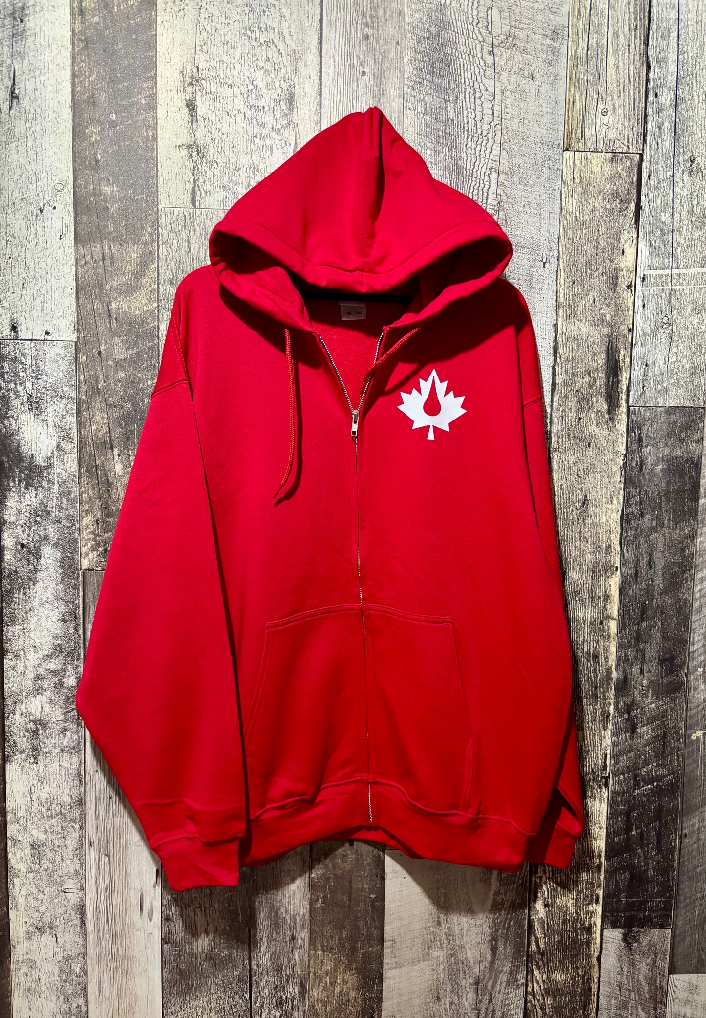 Crude Oil Leaf Zip-up